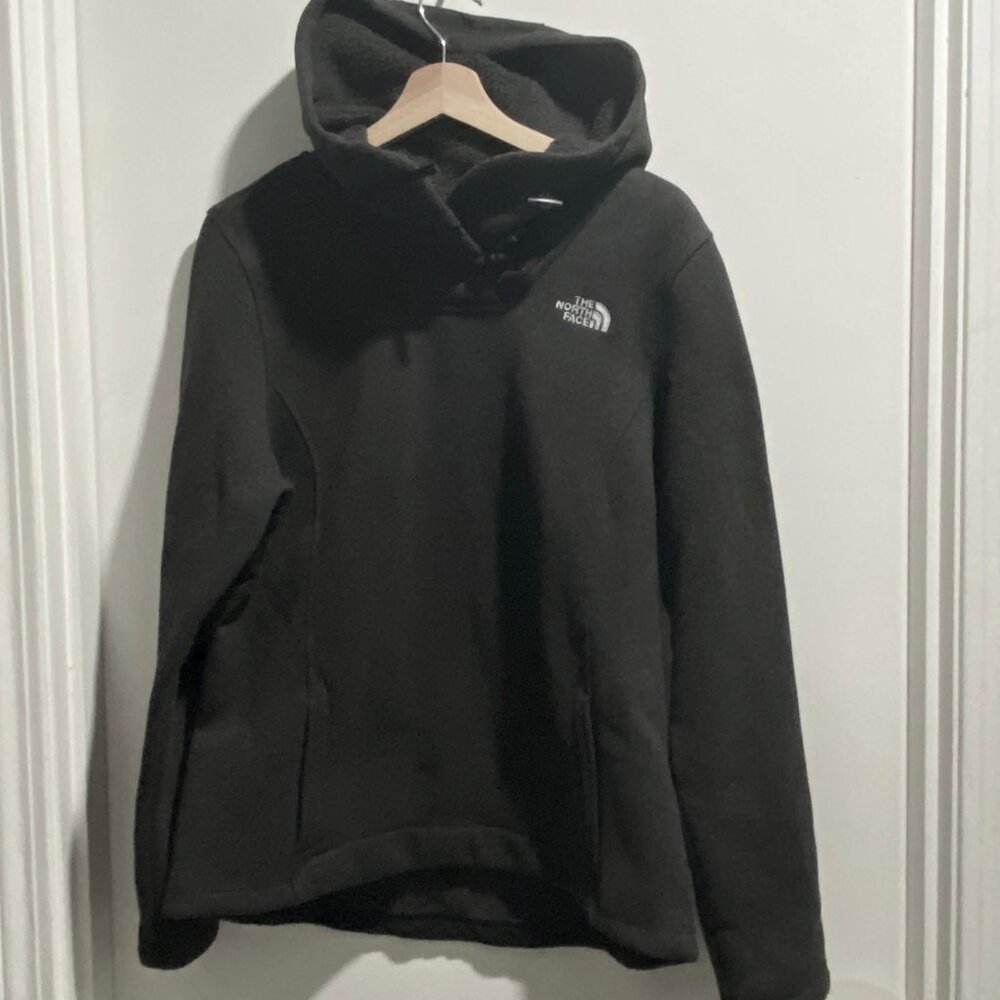 (12) The North Face Fleece Athleisure Sporty Preppy Funnel Toggle Neck Hoodie L